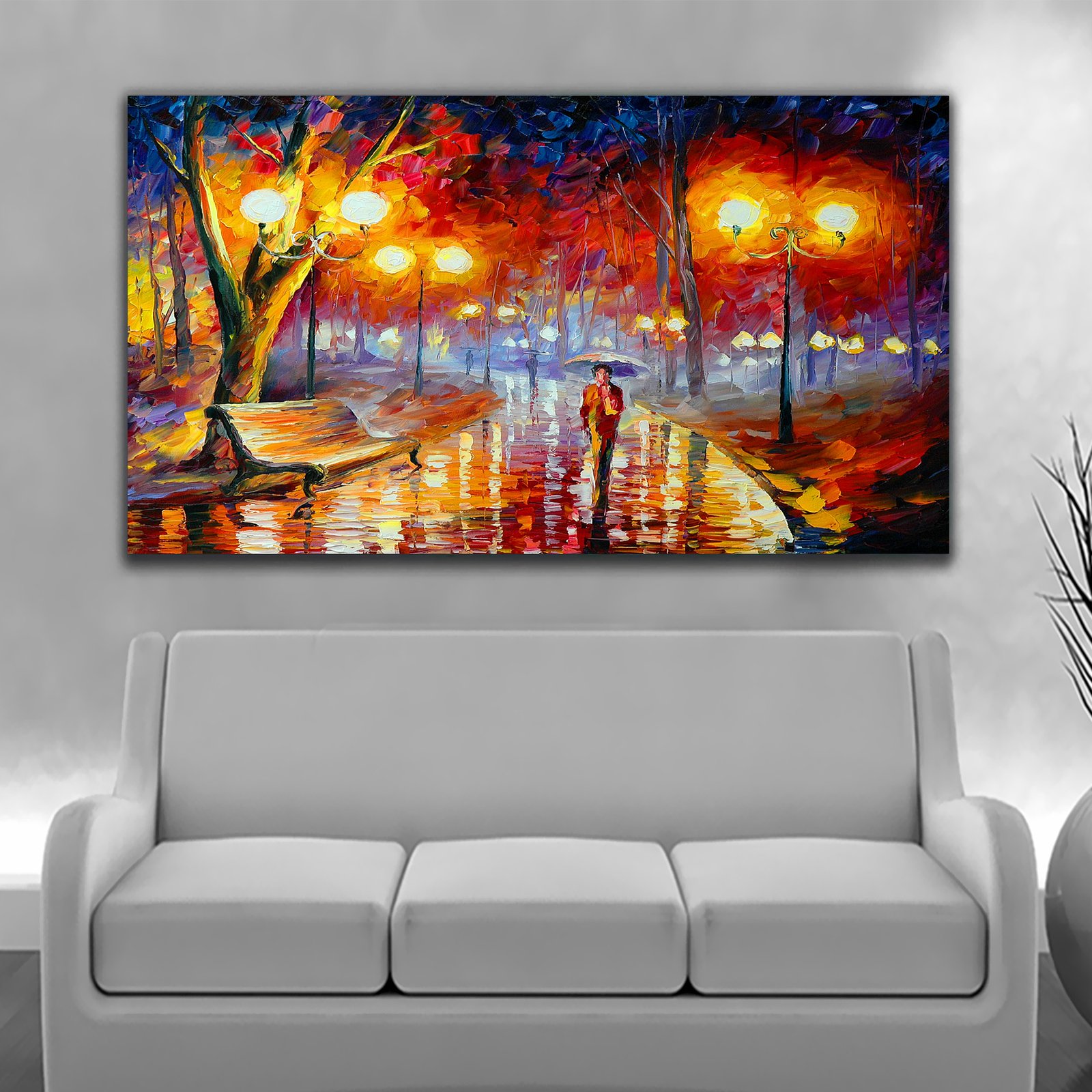 Canvas Wall Art,PAINTINGS,Classic Street a Walk Canvas Wall Painting 